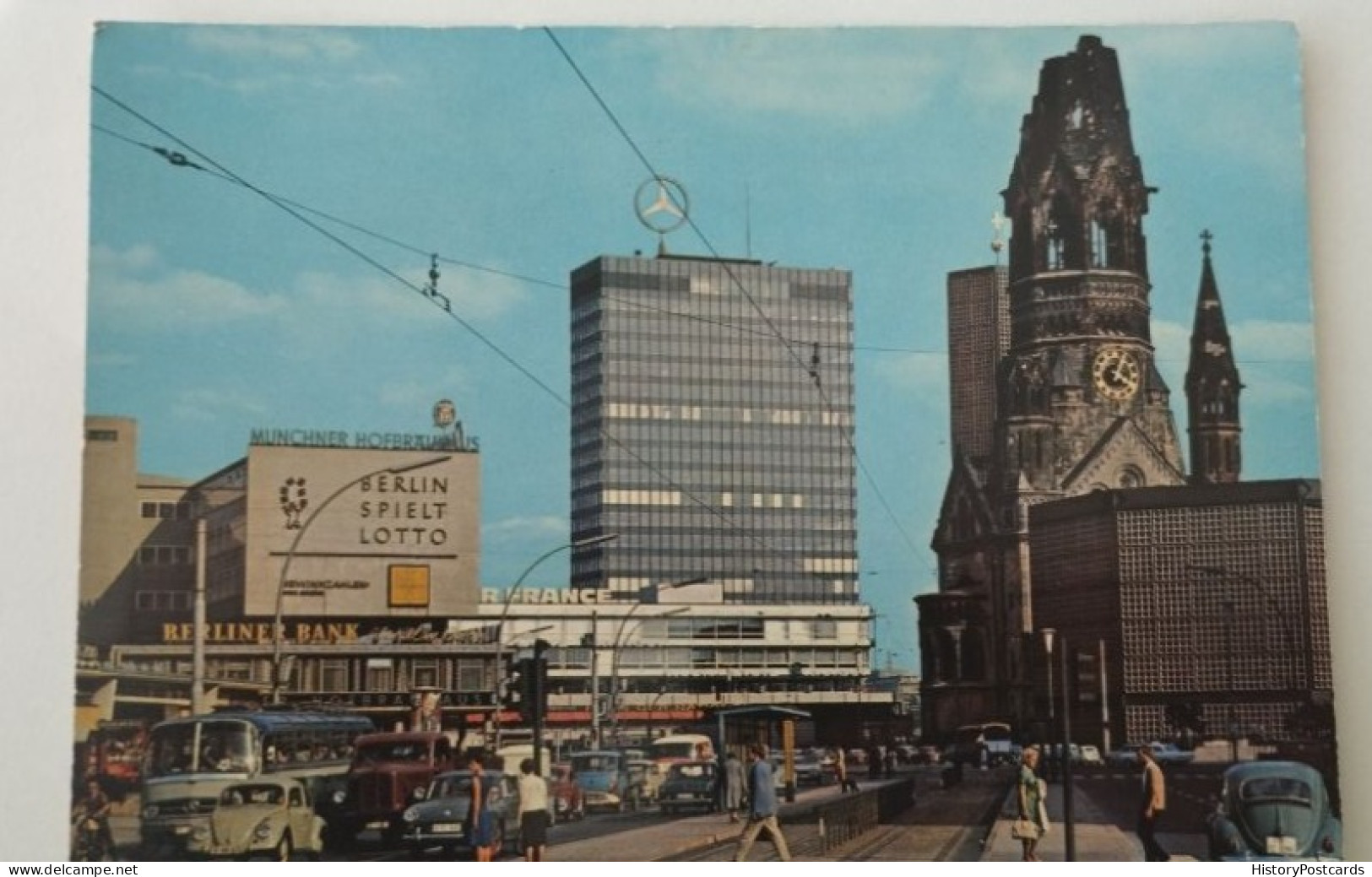 Berlin, Europa Center, Verkehr, Bus, LKW, VW Käfer U.a., 1970 - Charlottenburg