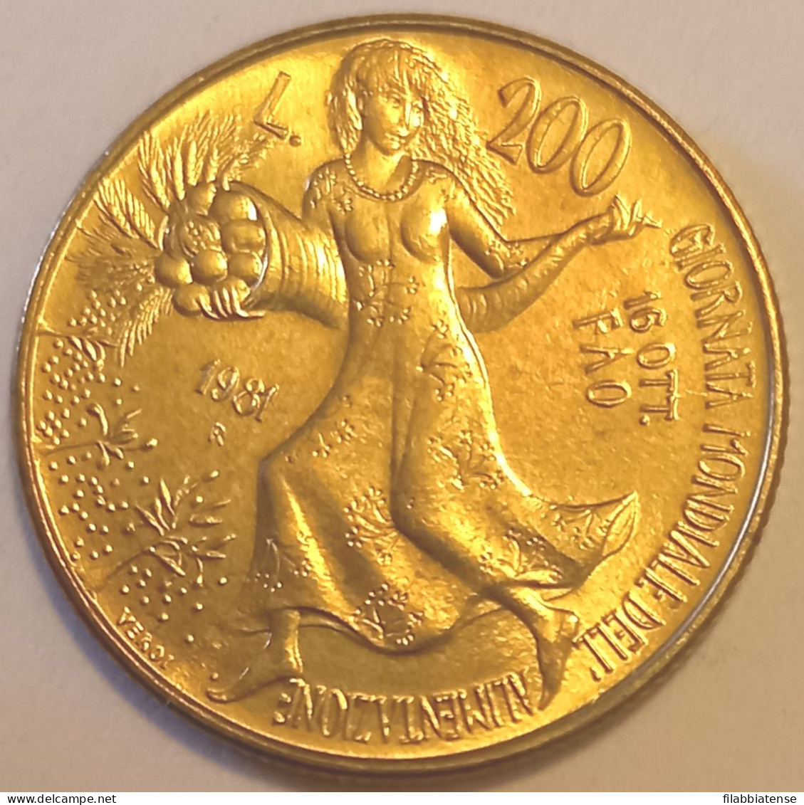 1981 - Italia 200 Lire Alimentazione   ----- - 200 Lire