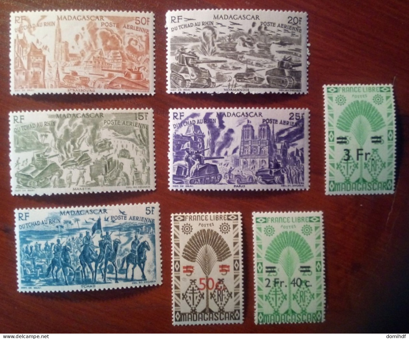 Lot Timbres Madagascar - Neufs ** - 1945/1946 - Côte Y&T (2017) = 13 Euros / Port Offert - Altri & Non Classificati