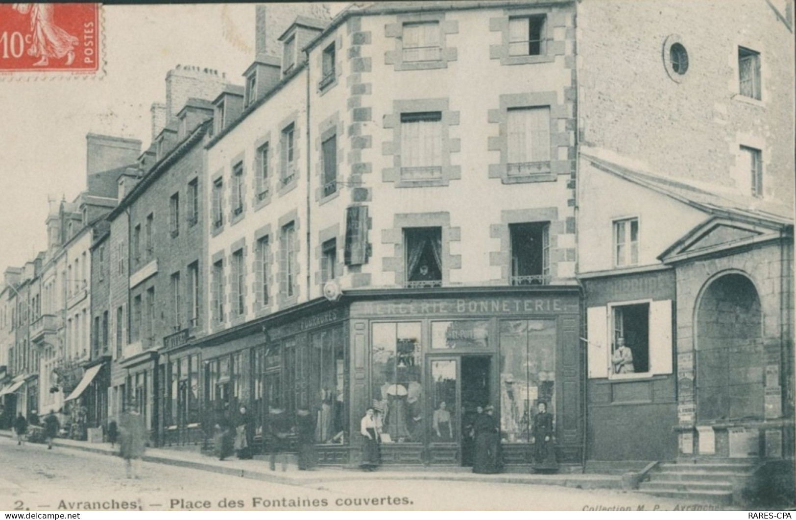 50 AVRANCHES - PLACE DES FONTAINES COUVERTES - EPICERIE BONNETERIE - SUPERBE - Avranches