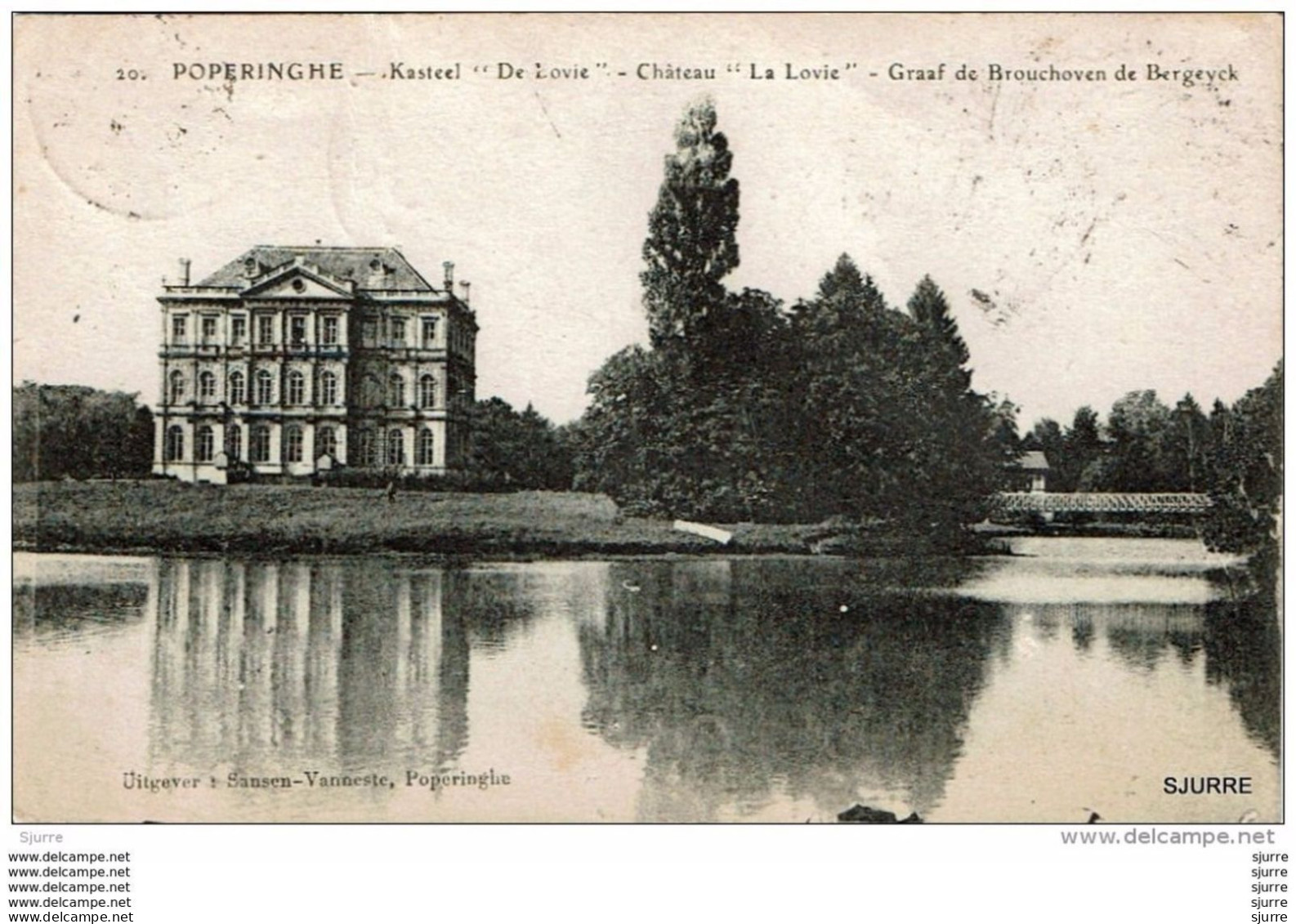 Poperinge - Kasteel DE LOVIE - Château LA LOVIE - Poperinghe - Graaf De Brouckhoven De Bergeyck - Poperinge