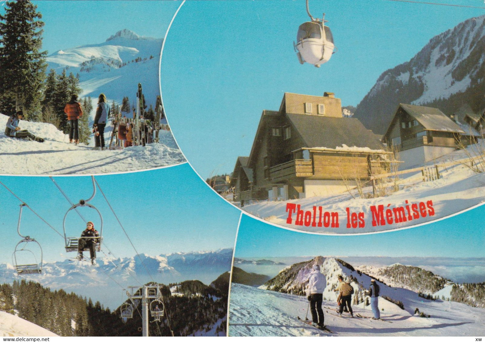 THOLLON-LES-MEMISES -74- CPM - Multivues - Altitude 1000-1790 Mètres - A17279/80 - Thollon