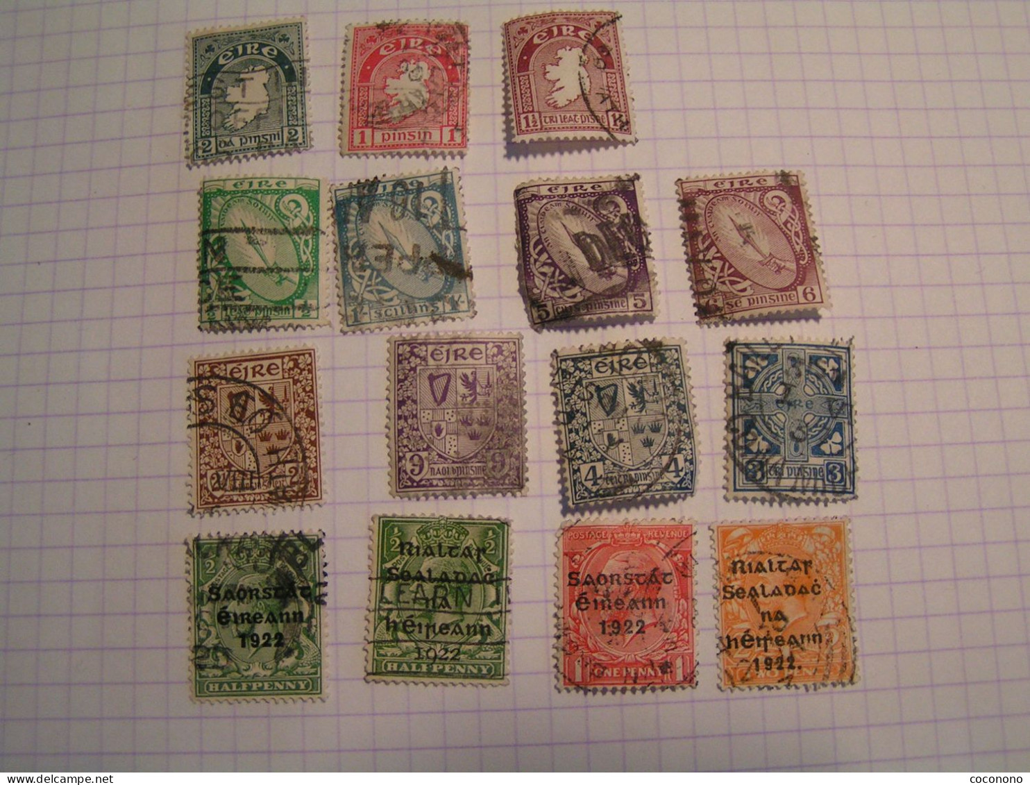 Lot De 15 Timbres - Irlande - Gebruikt