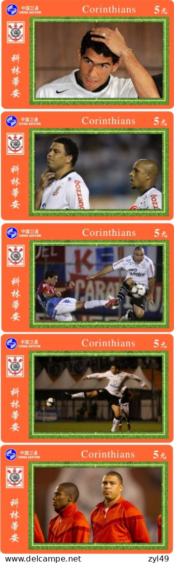 F13002 China Phone Cards Football Corinthians 48pcs - Sport