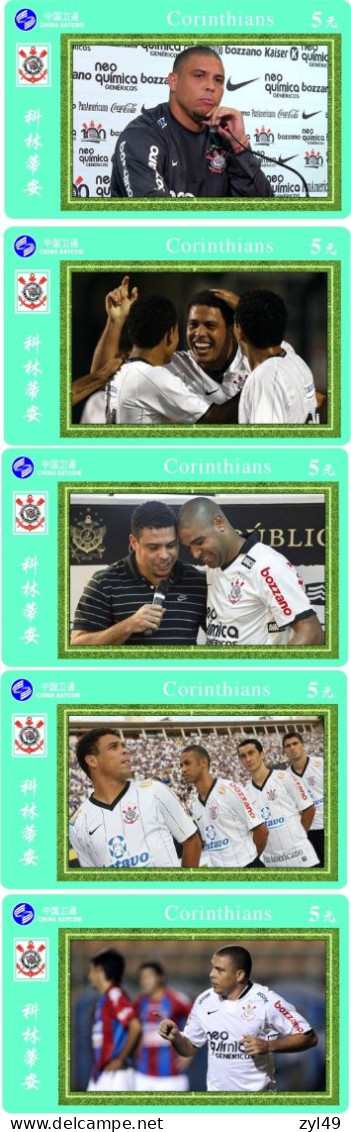 F13002 China Phone Cards Football Corinthians 48pcs - Sport