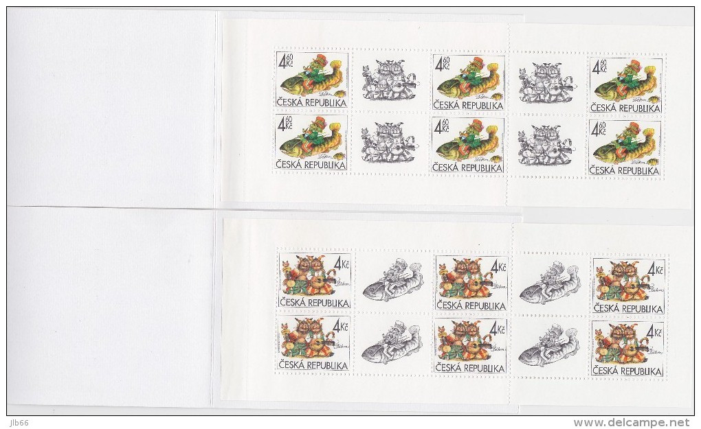 2 Carnets De 6 Timbres + 4 Coupons YT C 180 181 Pour Les Enfants 1998 / Booklet Michel MH 59 60 (187/188) - Unused Stamps