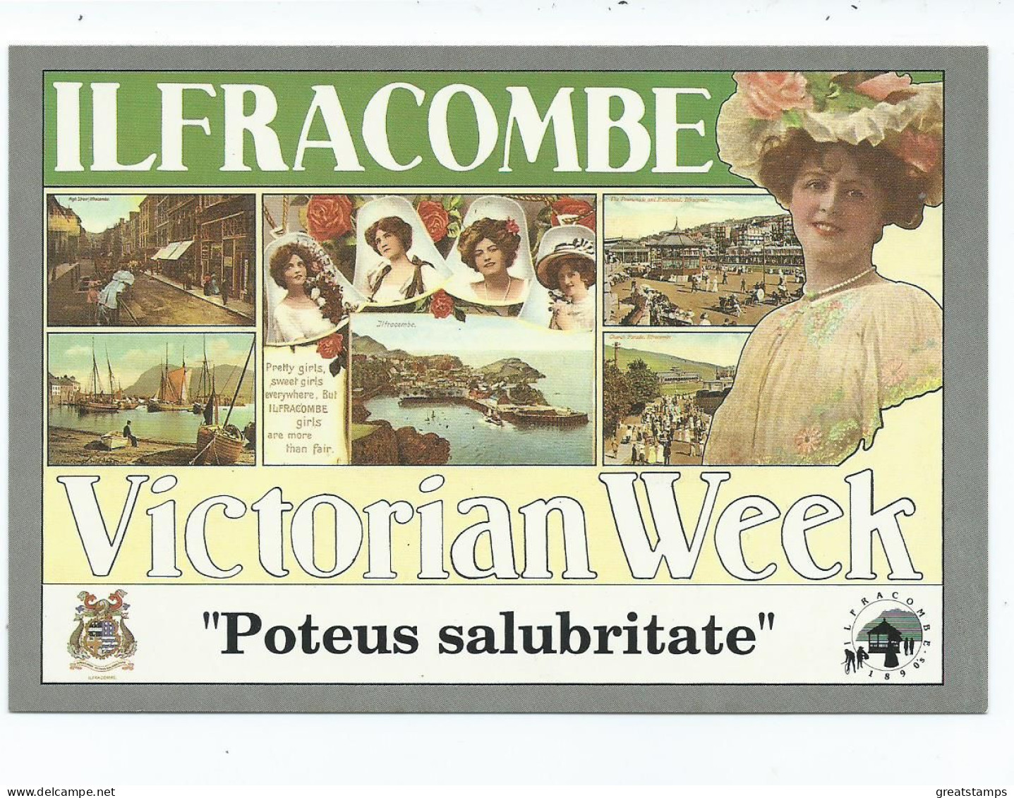Devon Ilfracombe Multiview Larger Format Victorian Week Unused - Ilfracombe