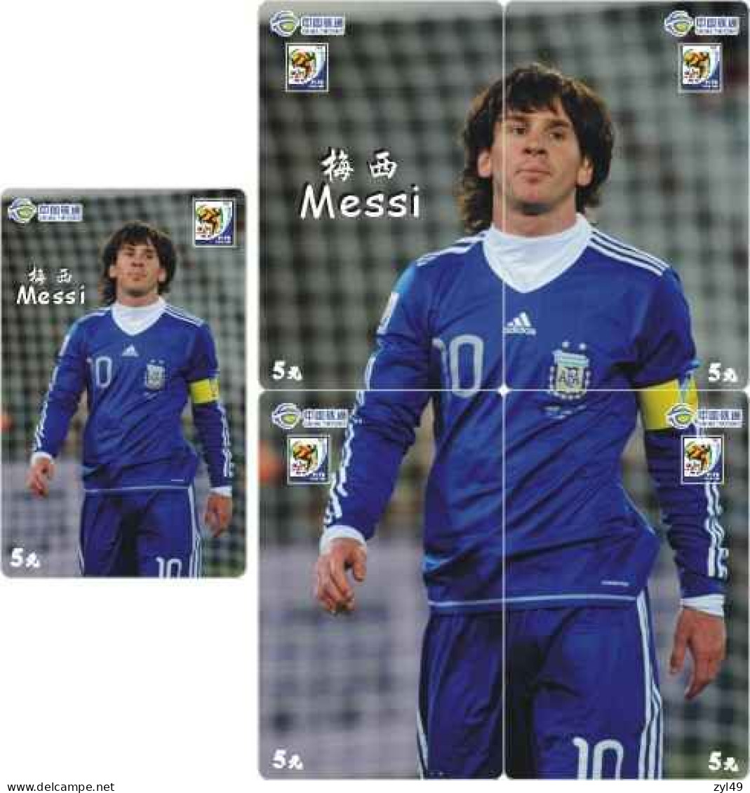 F13003 China Phone Cards Football FIFA World Cup 2010 Messi 85pcs - Sport