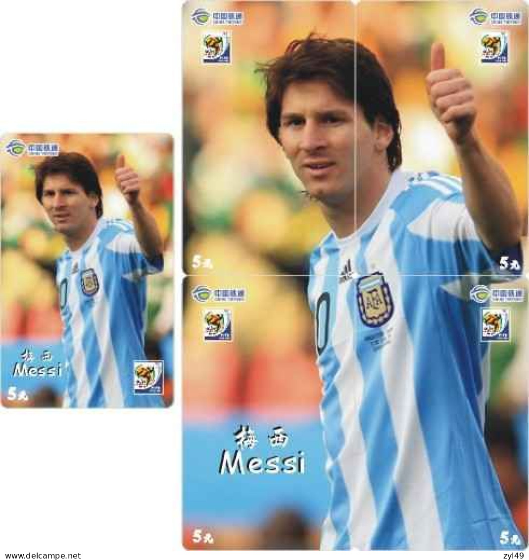 F13003 China Phone Cards Football FIFA World Cup 2010 Messi 85pcs - Sport