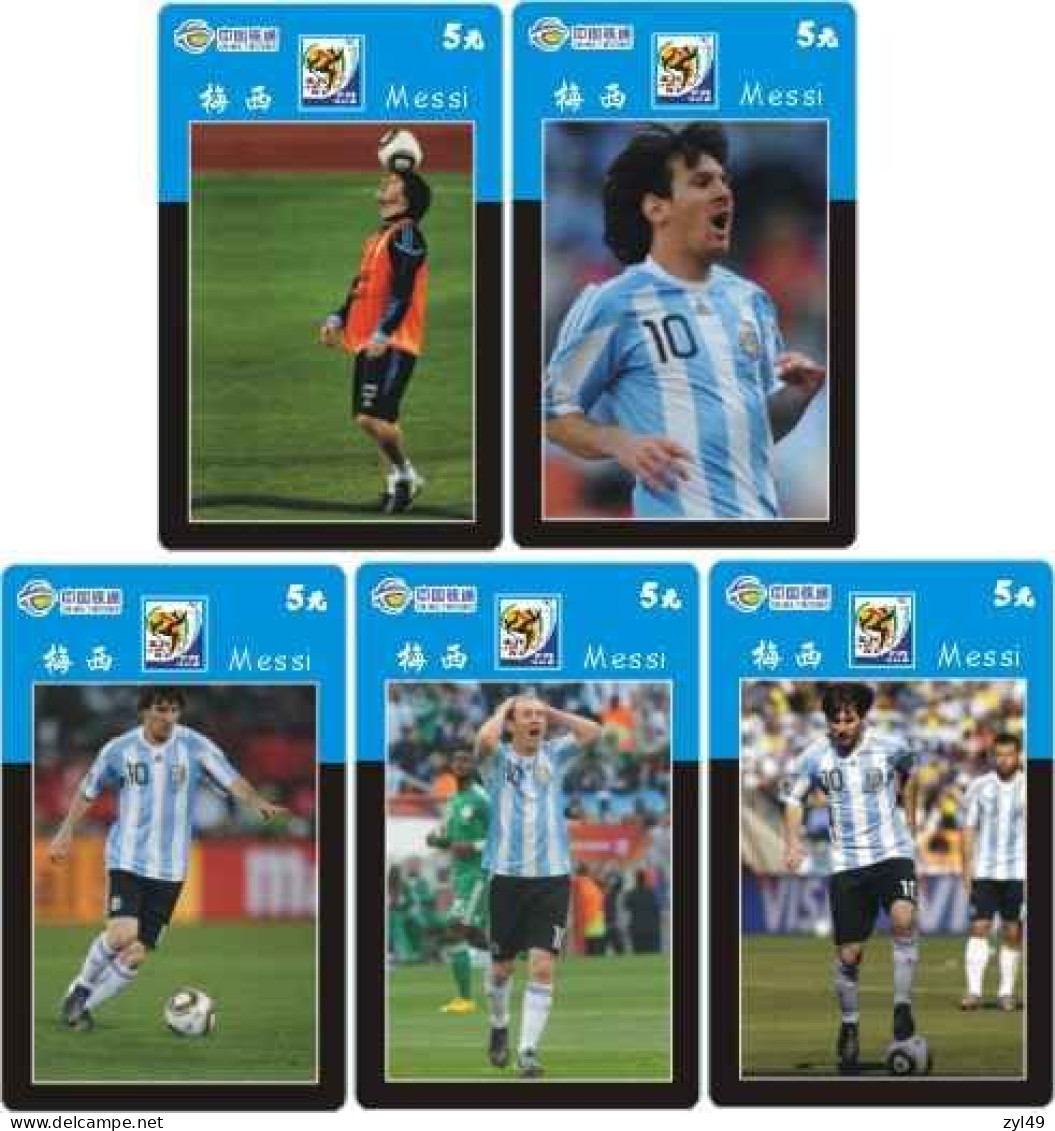 F13003 China phone cards football FIFA World Cup 2010 Messi 85pcs