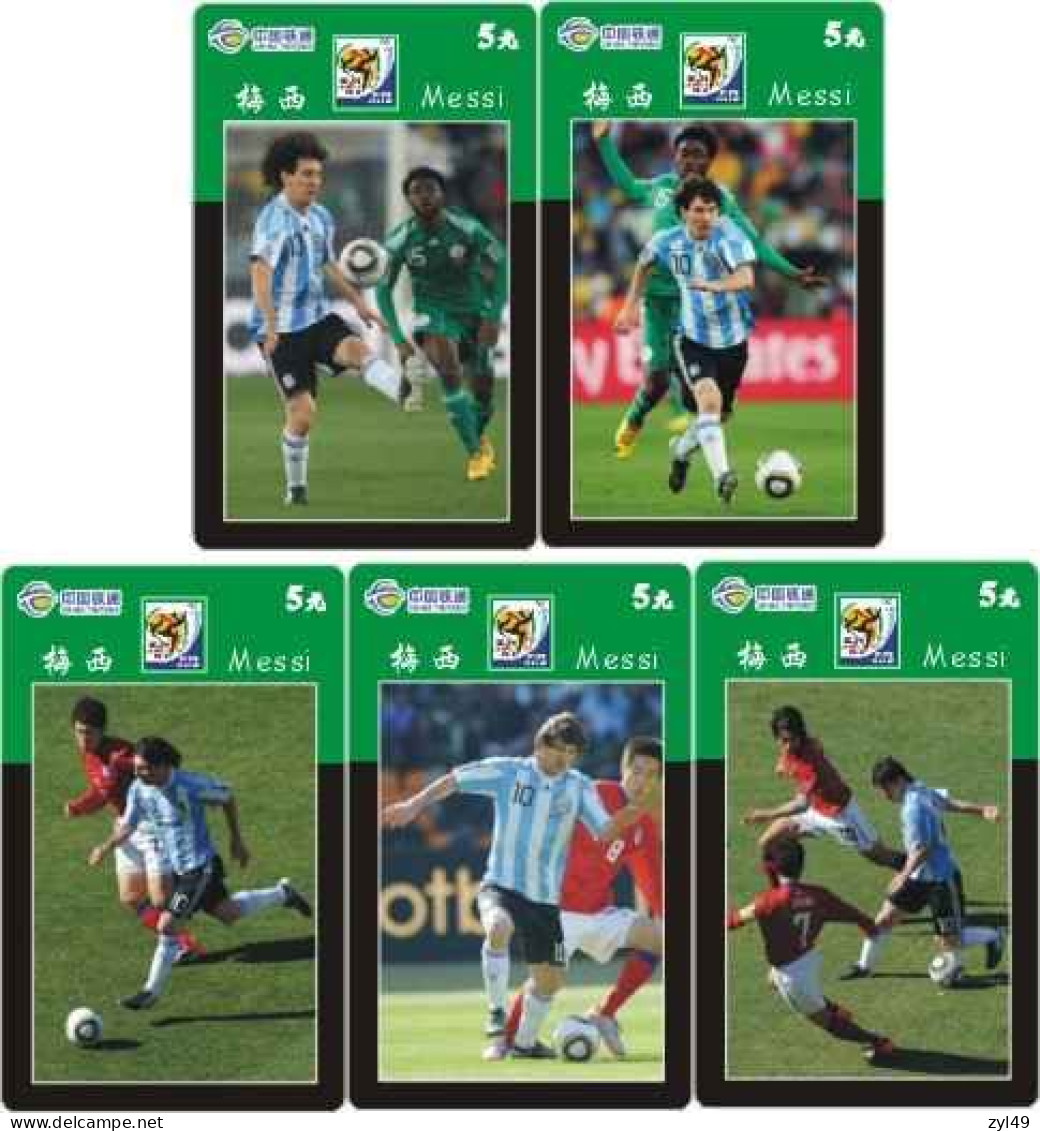 F13003 China phone cards football FIFA World Cup 2010 Messi 85pcs