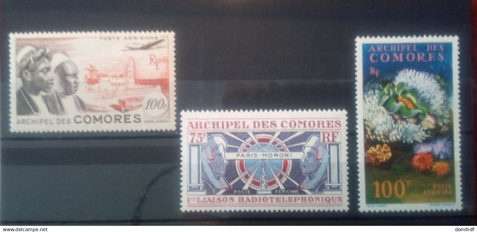 Lot 2 Timbres - Poste Aérienne Comores - Neufs ** / Port Offert - Luftpost