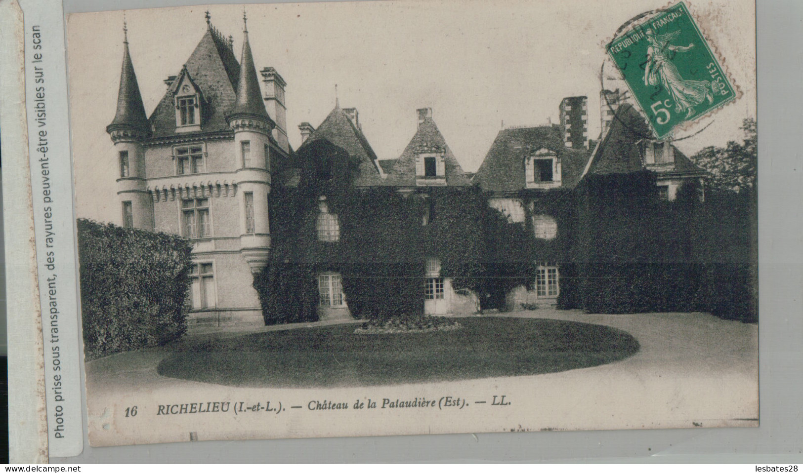 CHAMPIGNY SUR VEUDE - RICHELIEU  - Le Chateau De La Pataudière  (2024 Jan-93) - Champigny-sur-Veude