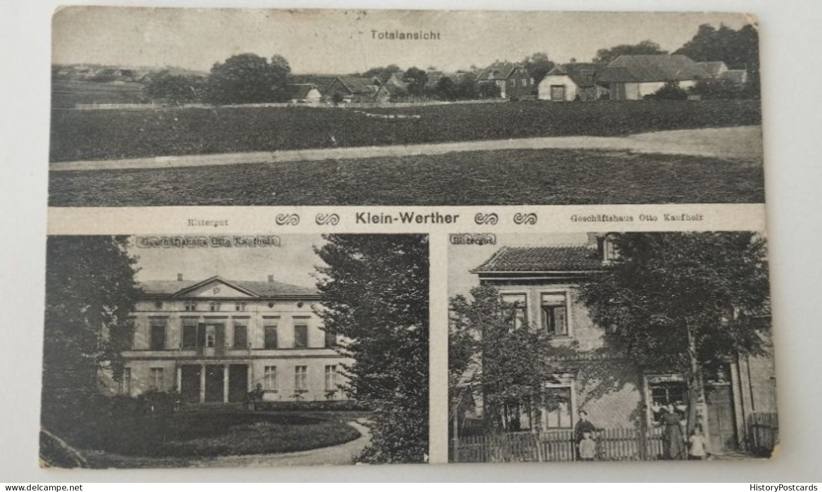 Klein-Werther, Gesamt, Rittergut, Geschäftshaus Kaufholz, Kleinwerther, Nordhausen, 1924 - Nordhausen