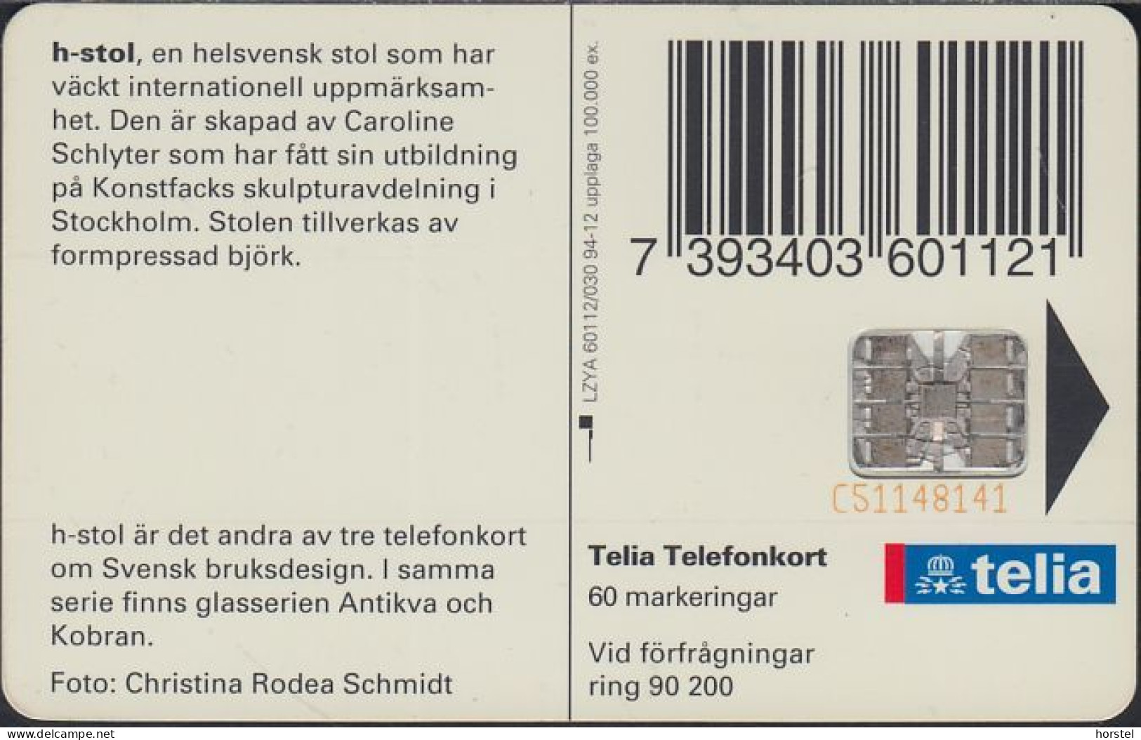 Schweden Chip 093  Design - H-shaped Chair - Stuhl  (60112/030) Red BN C51148141 - Sweden