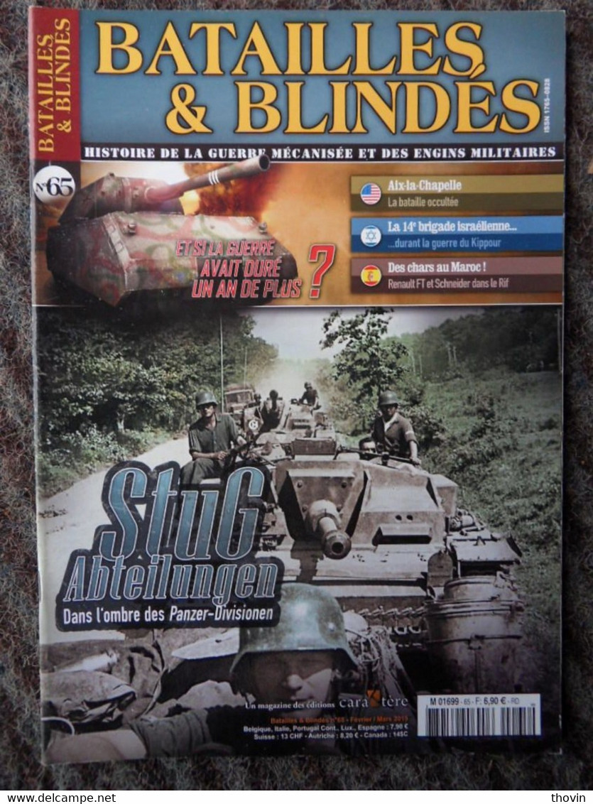 625-BATAILLES & BLINDES N°65-FEVRIER/MARS 2015 - Waffen