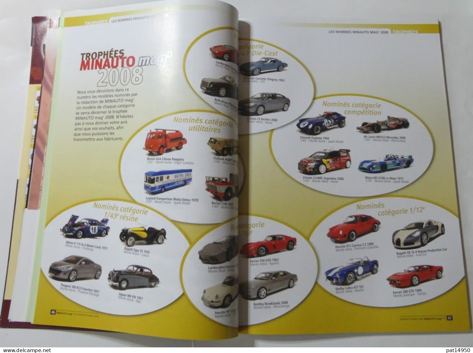 PAT14950 LE MAGAZINE DE LA VOITURE MINIATURE DE COLLECTION MINAUTO MAG N°6 JANVIER FEVRIER 2009 - Zeitschriften