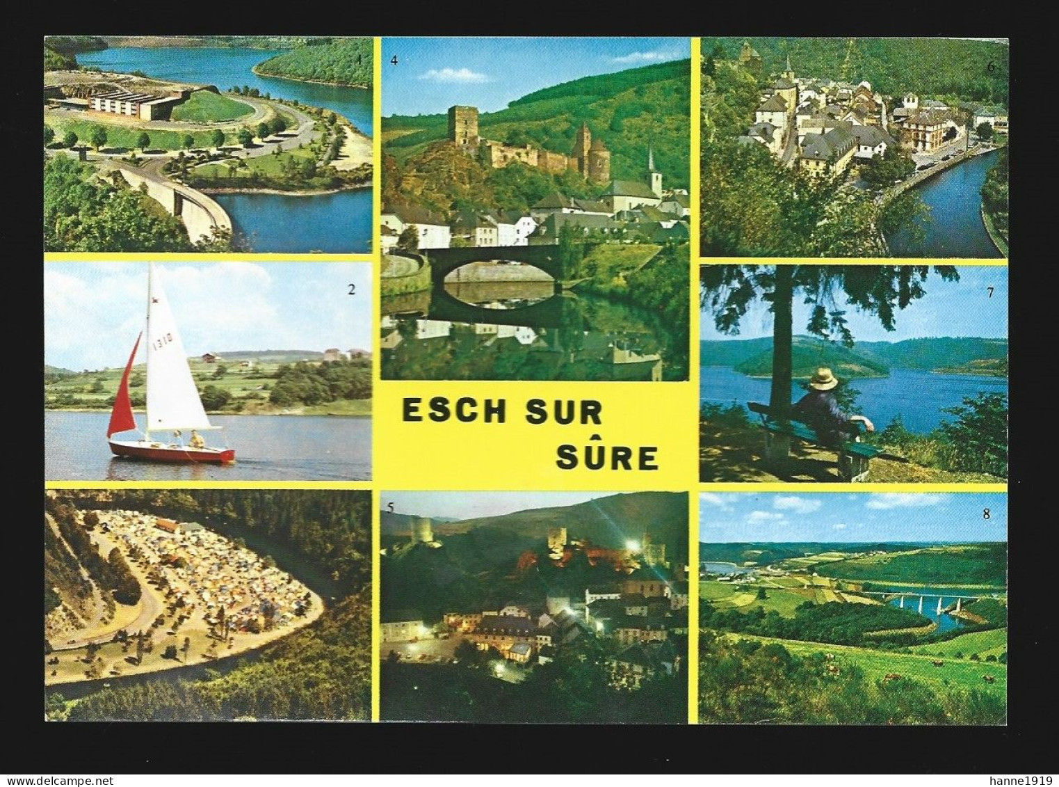 Esch Sur Sure Multi View Photo Carte Luxembourg Htje - Esch-sur-Sure