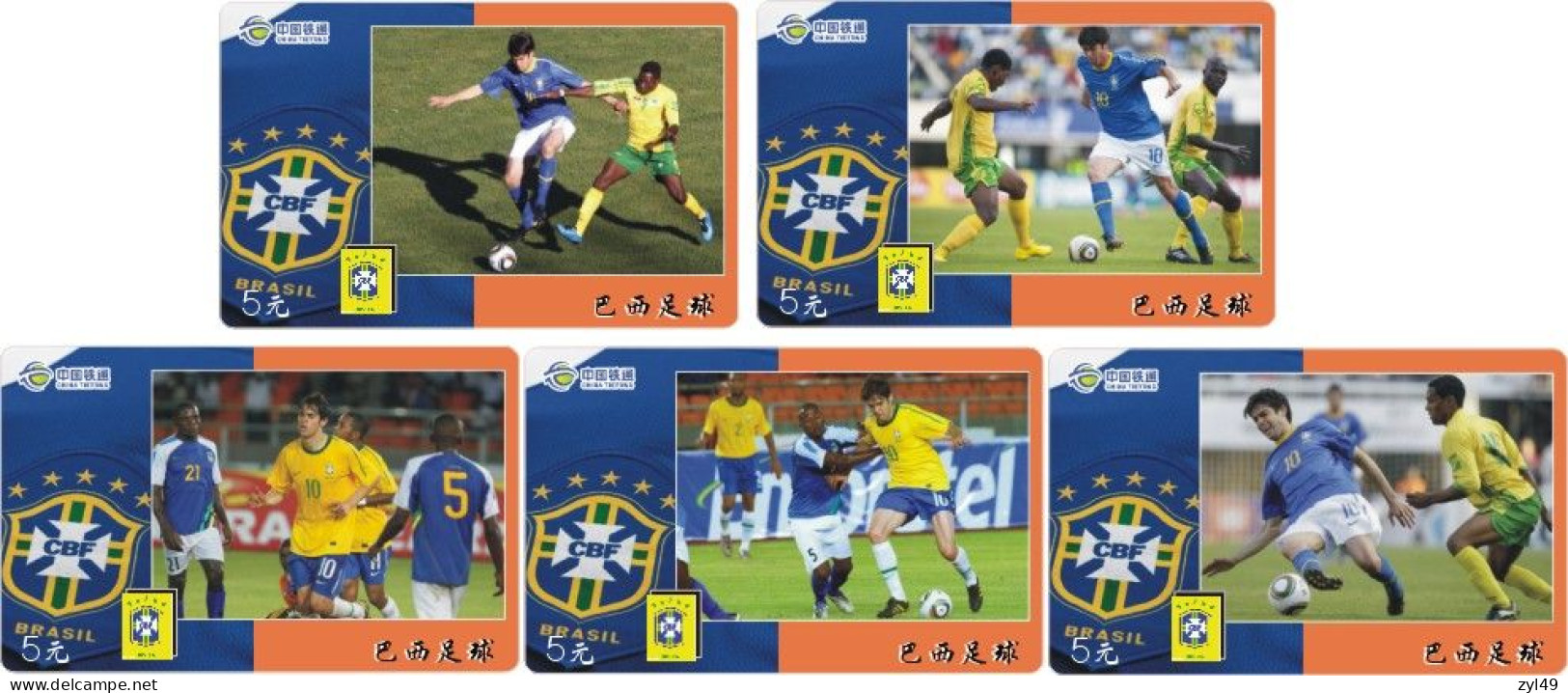 F13009 China phone cards Brazil Football 169pcs