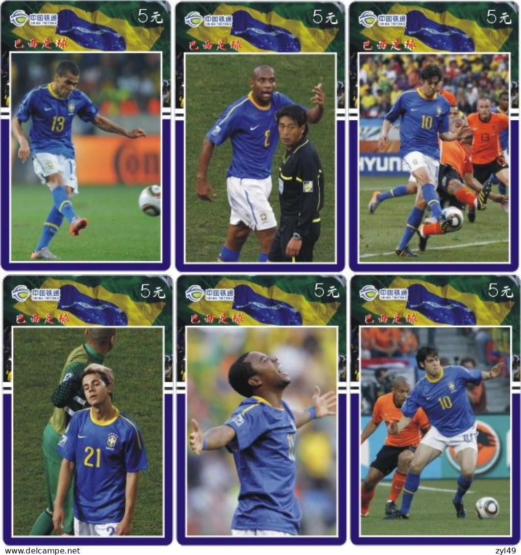 F13009 China phone cards Brazil Football 169pcs