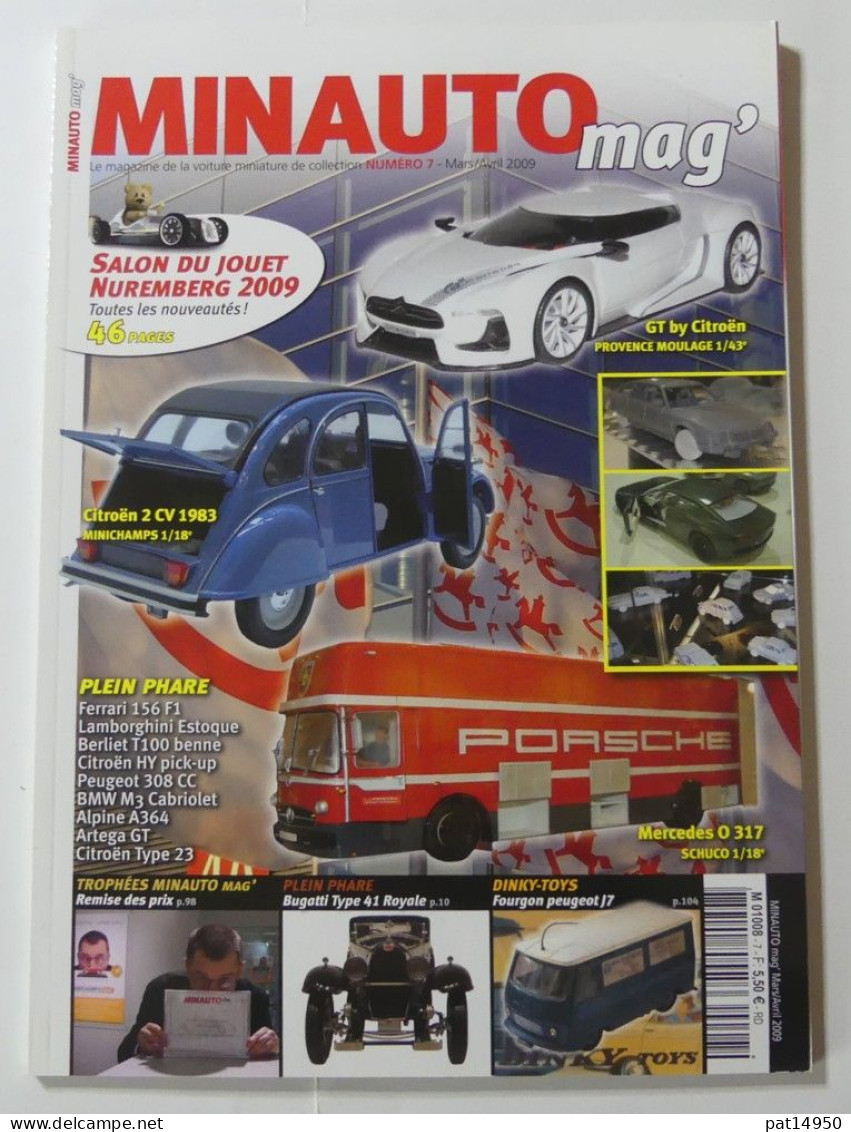 PAT14950 LE MAGAZINE DE LA VOITURE MINIATURE DE COLLECTION MINAUTO MAG N°7 MARS AVRIL 2009 - Revues