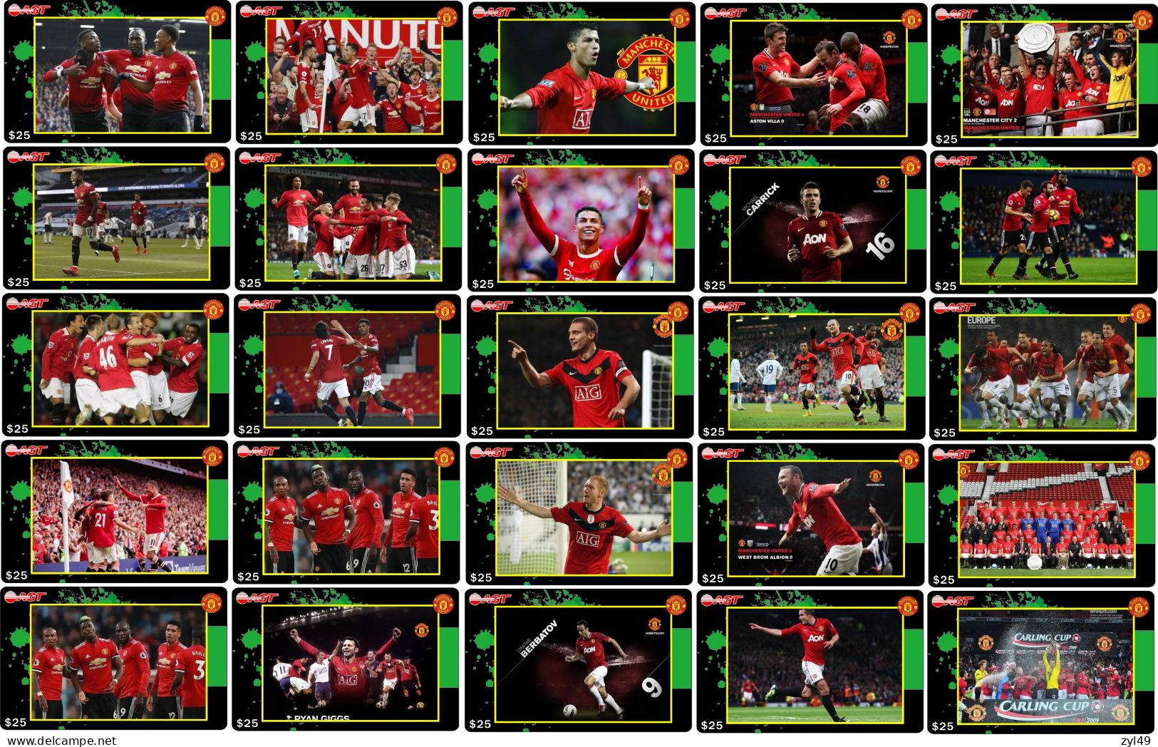 F13013 China Phone Cards Football Manchester United 100pcs - Sport