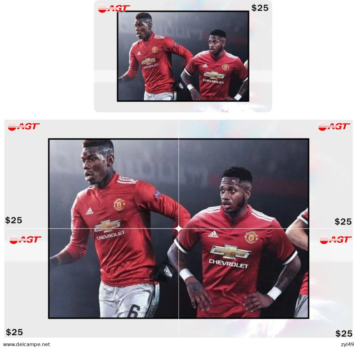 F13013 China Phone Cards Football Manchester United 100pcs - Sport