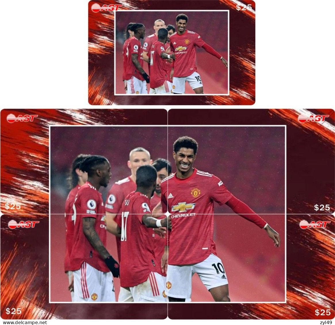 F13013 China phone cards Football Manchester United 100pcs