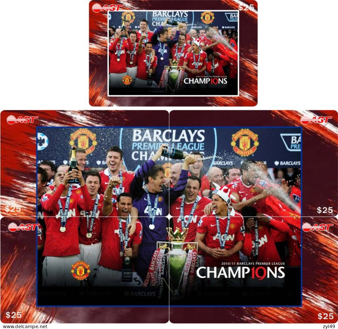 F13013 China phone cards Football Manchester United 100pcs