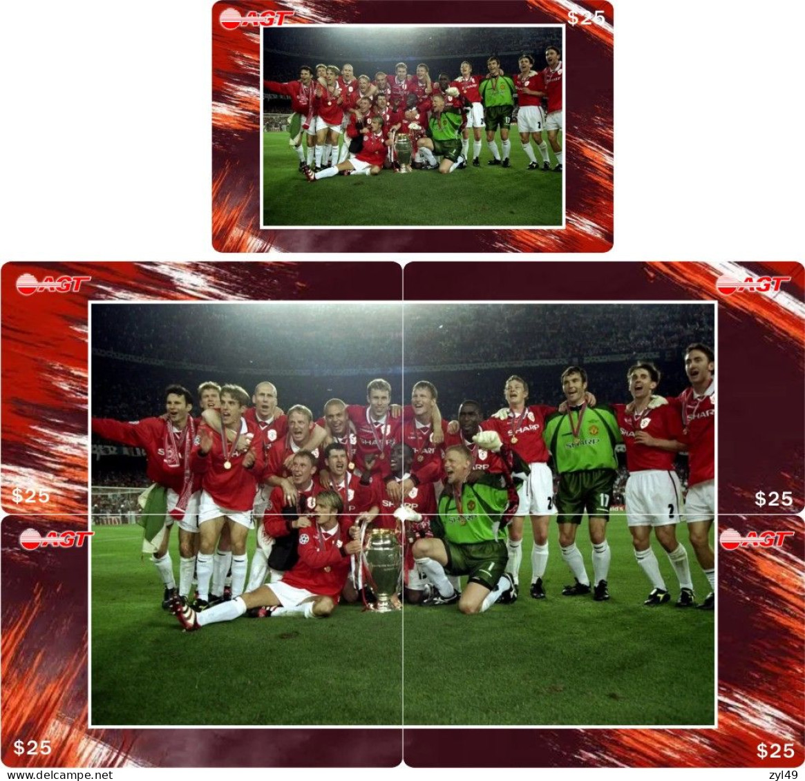 F13013 China phone cards Football Manchester United 100pcs