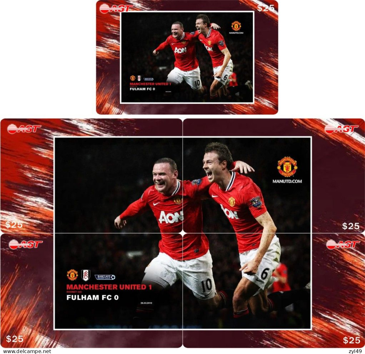 F13013 China phone cards Football Manchester United 100pcs