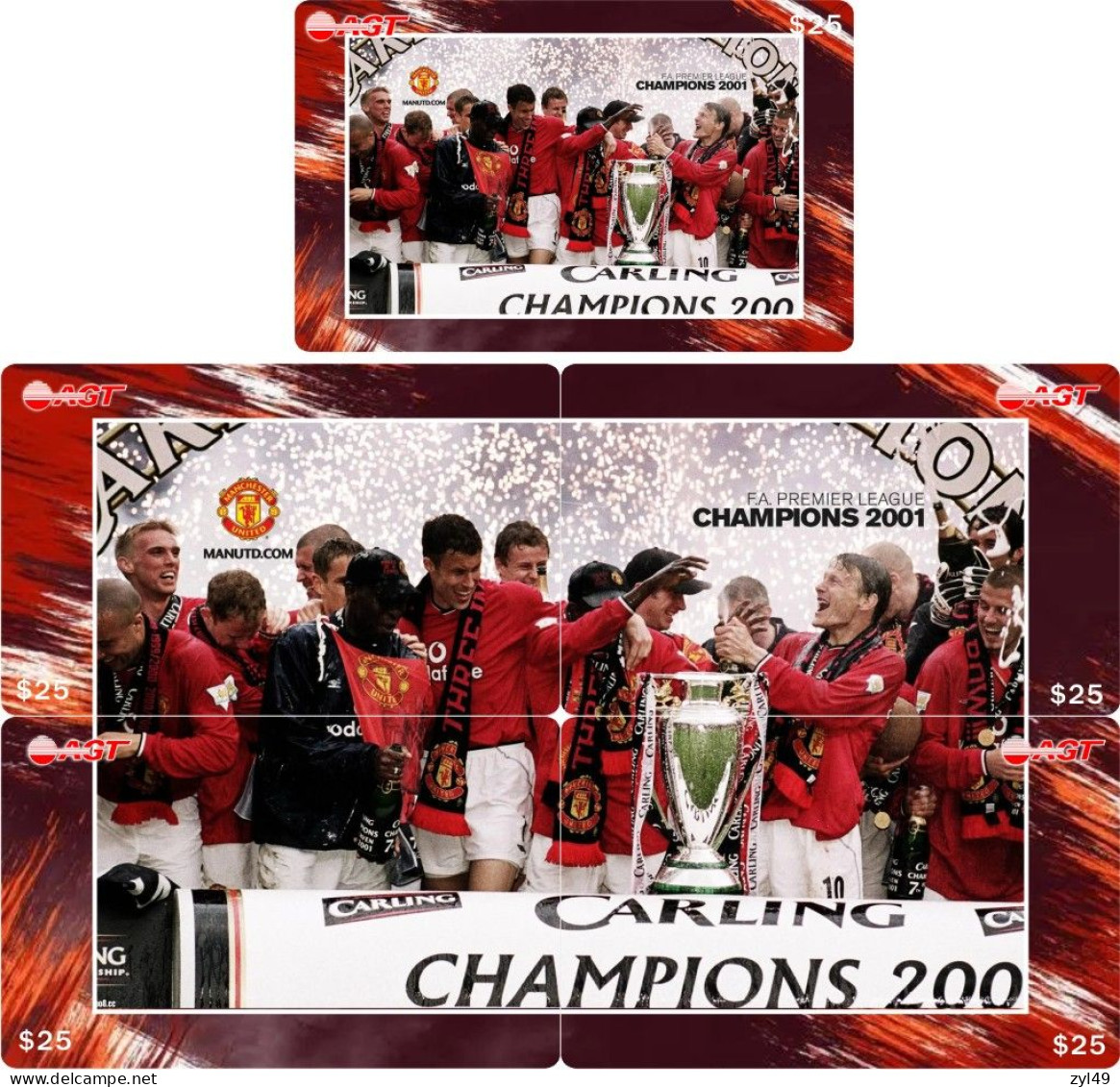 F13013 China phone cards Football Manchester United 100pcs