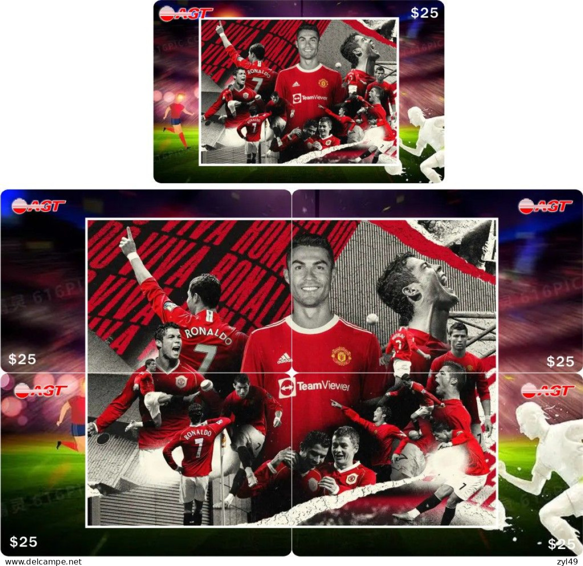 F13013 China phone cards Football Manchester United 100pcs