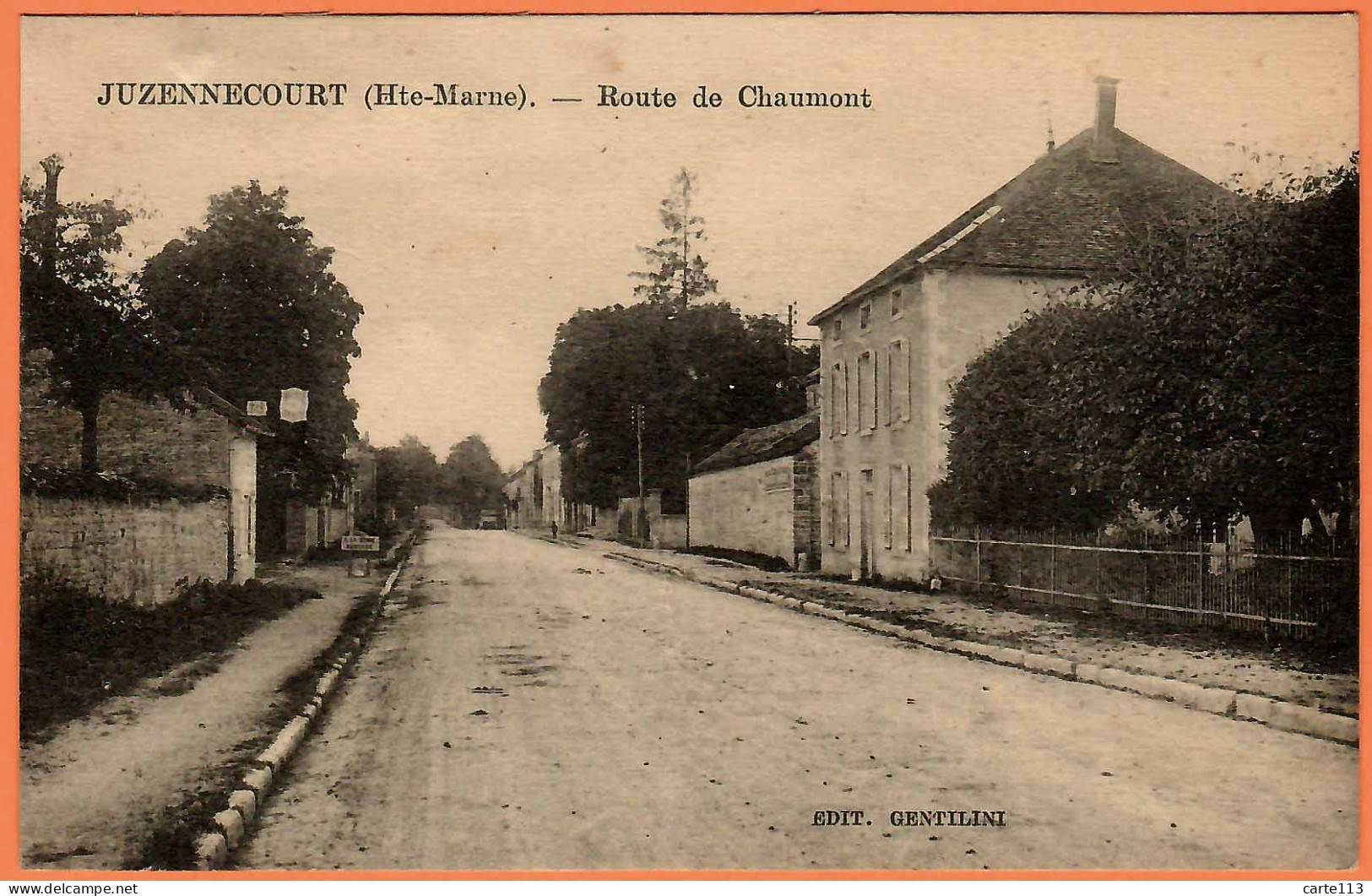 52 - B34185CPA - JUZENNECOURT - Route De Chaumont - Très Bon état - HAUTE-MARNE - Juzennecourt