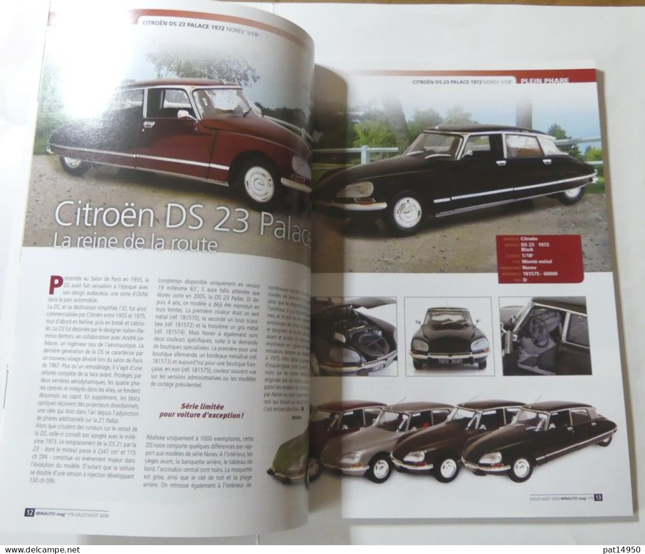 PAT14950 LE MAGAZINE DE LA VOITURE MINIATURE DE COLLECTION MINAUTO MAG N°9 JUILLET AOÛT 2009 - Magazines