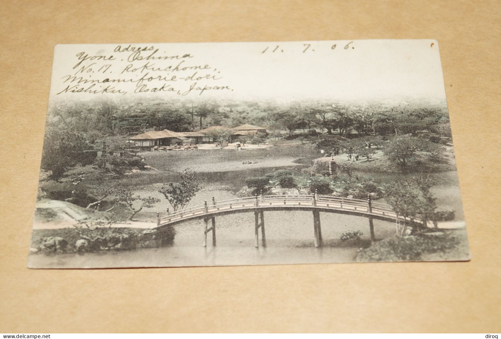 Japon,Japan,Osaka 1906 ,bel Envoi Sur Carte Vers La Belgique, Pour Collection - Briefe U. Dokumente