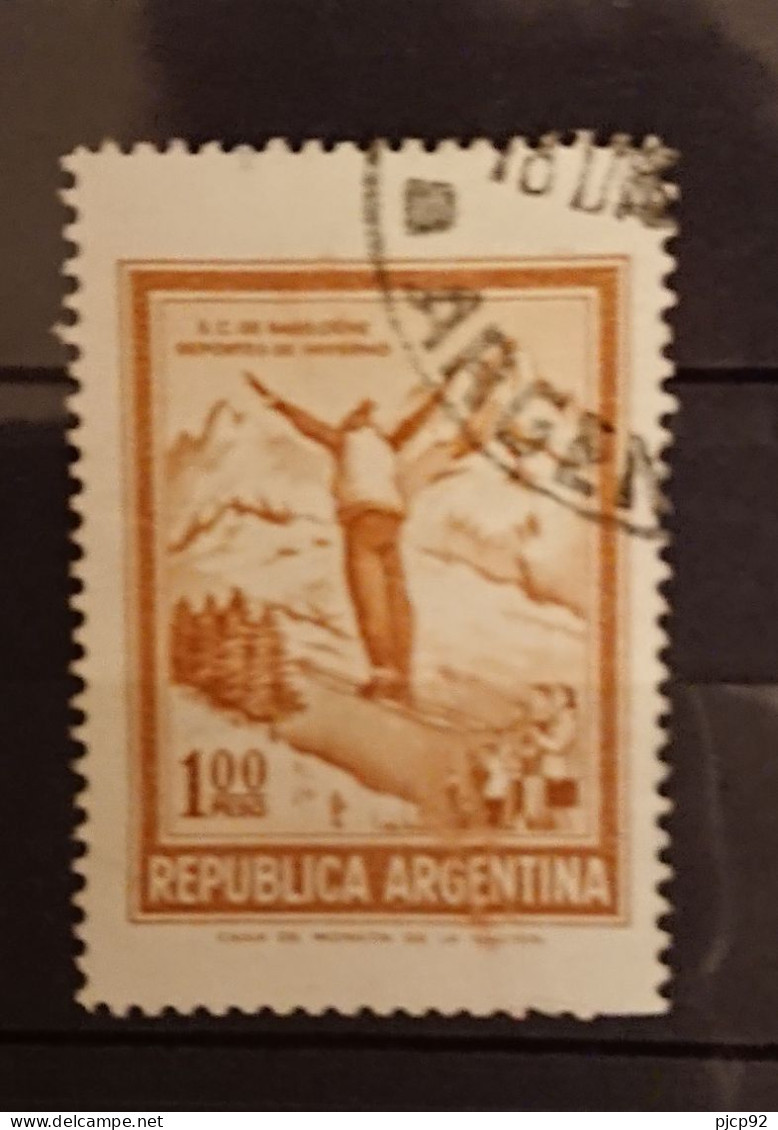 Argentine -  Saut à Ski - Timbre Oblitéré - Gebraucht