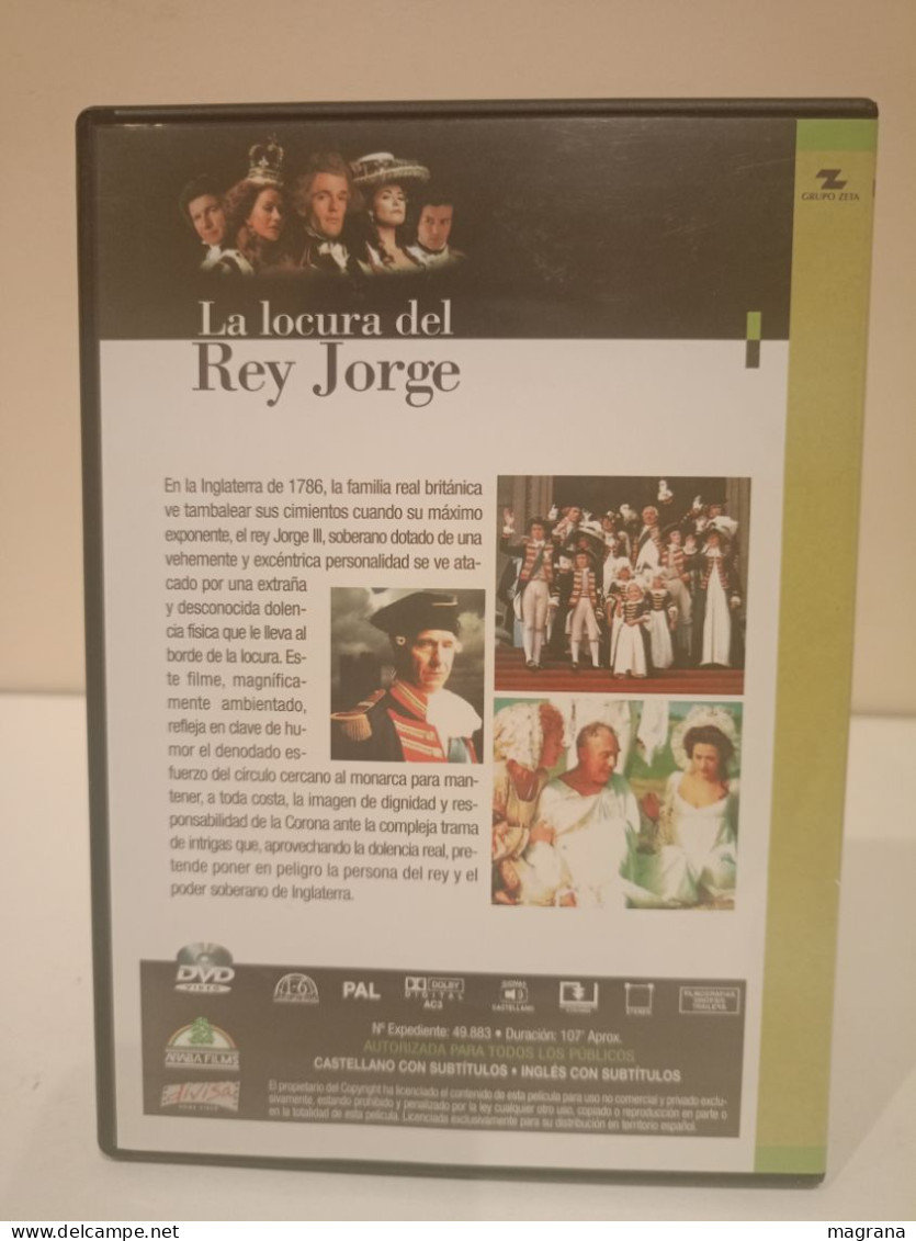 Película Dvd. La Locura Del Rey Jorge. Helen Mirren Y Rupert Everett. Cine Histórico De Aventuras. - Classici