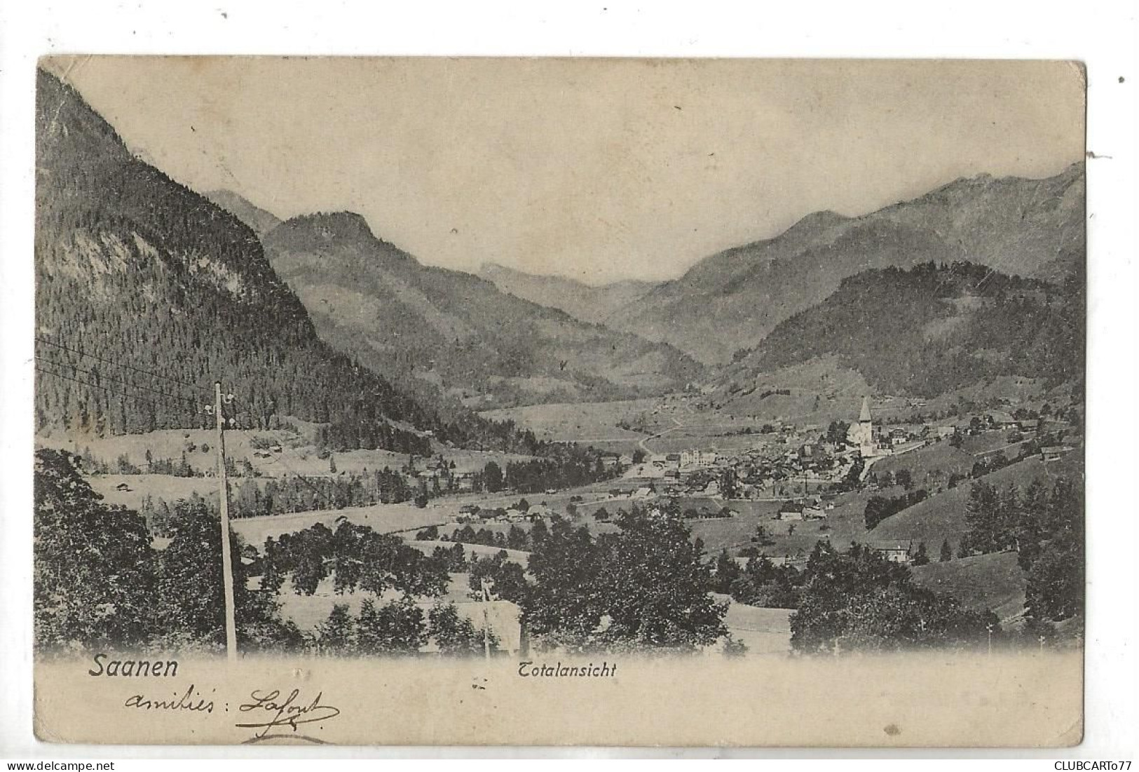 Saanen Ou Gessenay (Suisse, Valais) : Vue Aérienne Générale En 1913 PF. - Gessenay