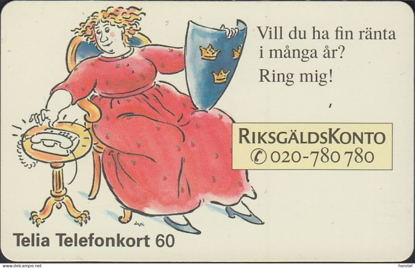 Schweden Chip 112 Riksgäldskonto - Comic (60112/042) Red BN C55150568 - Zweden