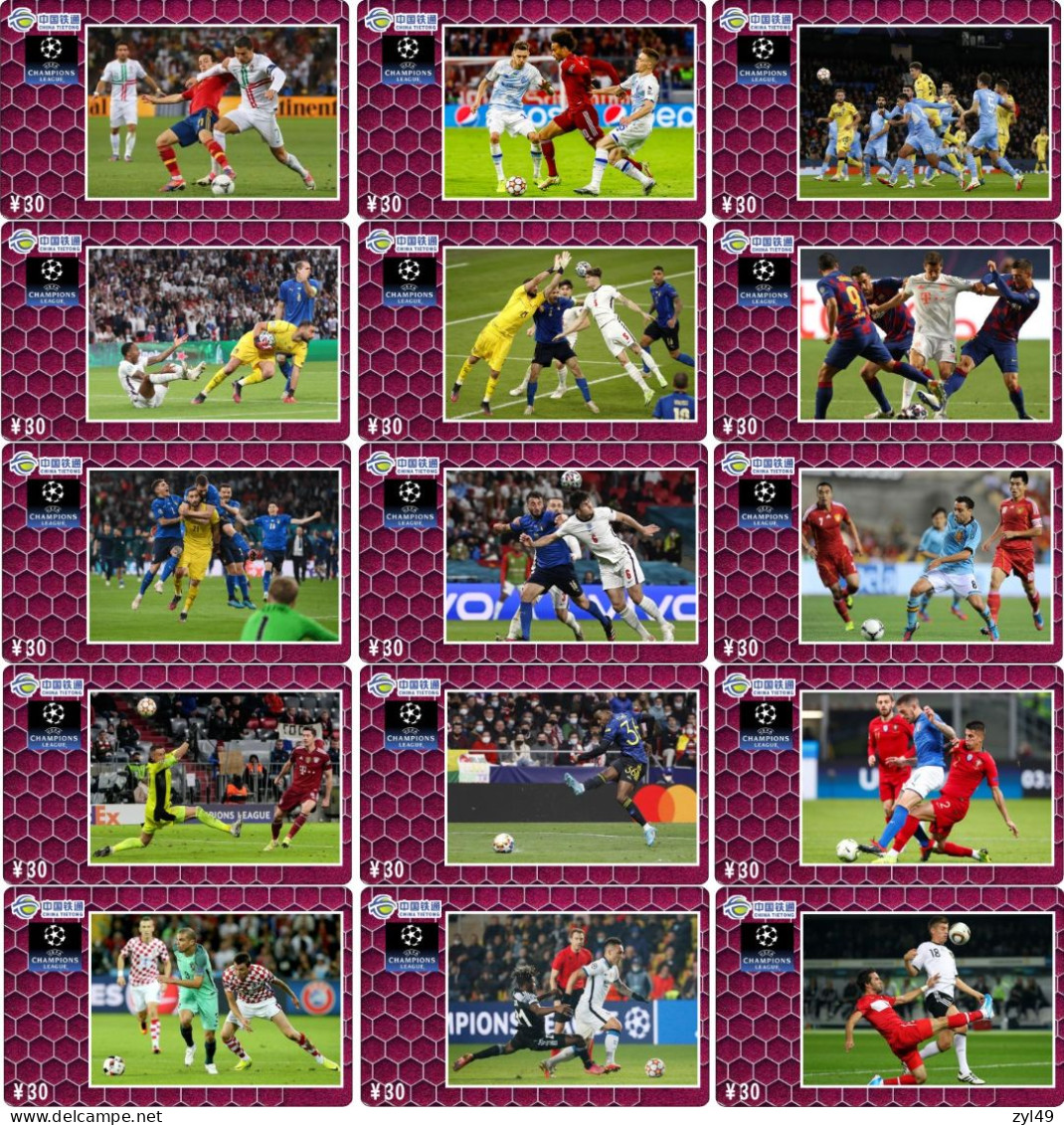 F13016 China phone cards football 351pcs