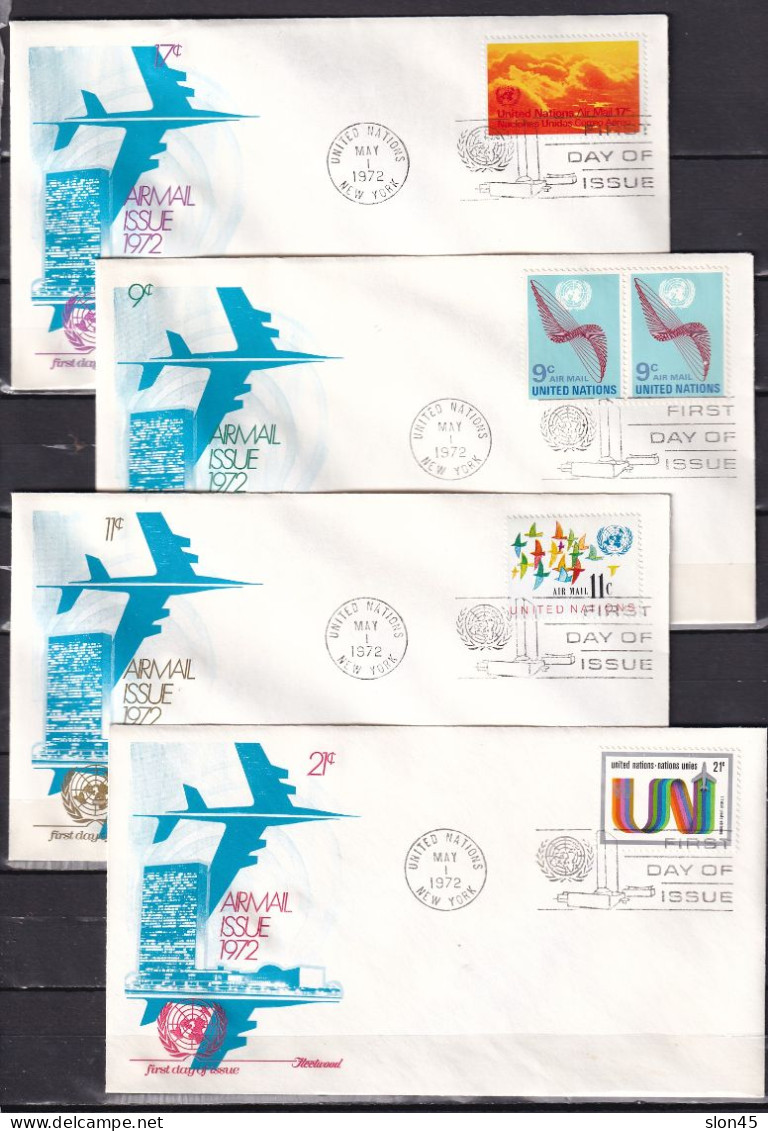 USA 1972/77 10 UN Covers First Fay Issue 15830 - Covers & Documents