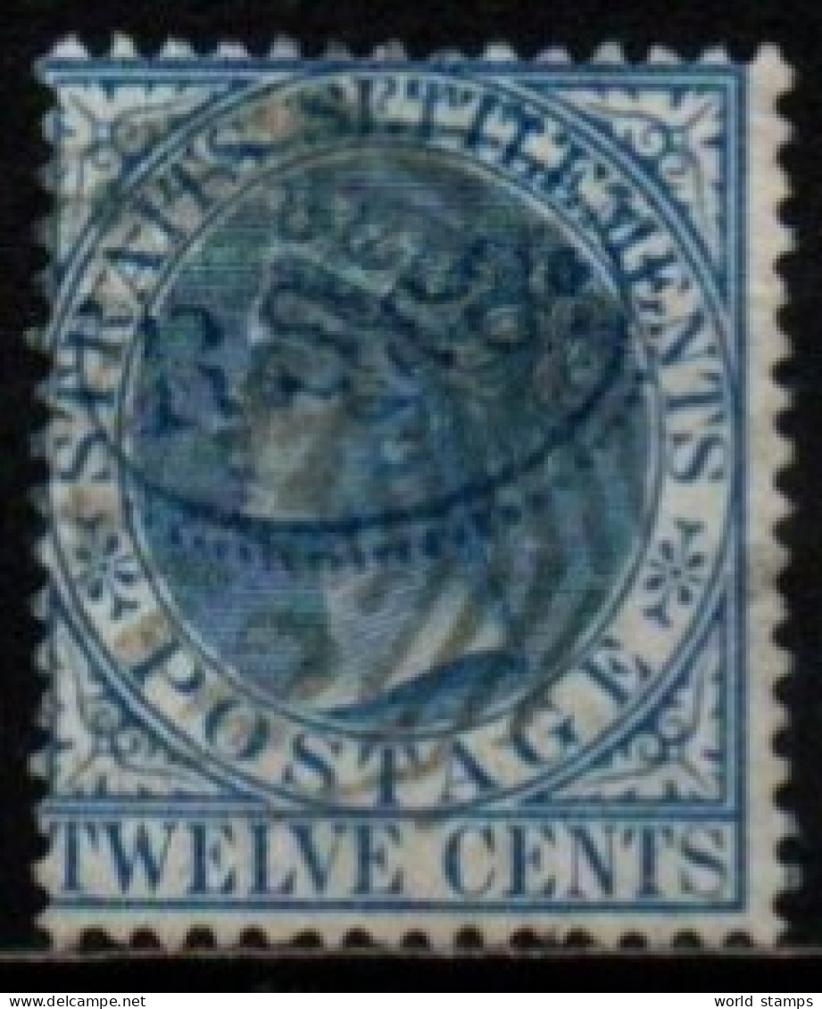 STRAITS SETTLEMENTS 1867-82 O FIL CC - Straits Settlements