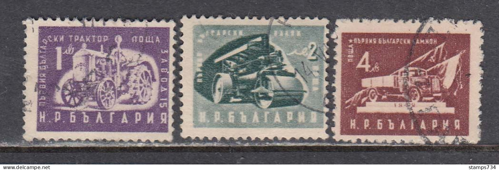 Bulgaria 1951 - Freimarken: Volkswirtschaft(kleines Format), Mi-Nr. 783/85, Used - Usados