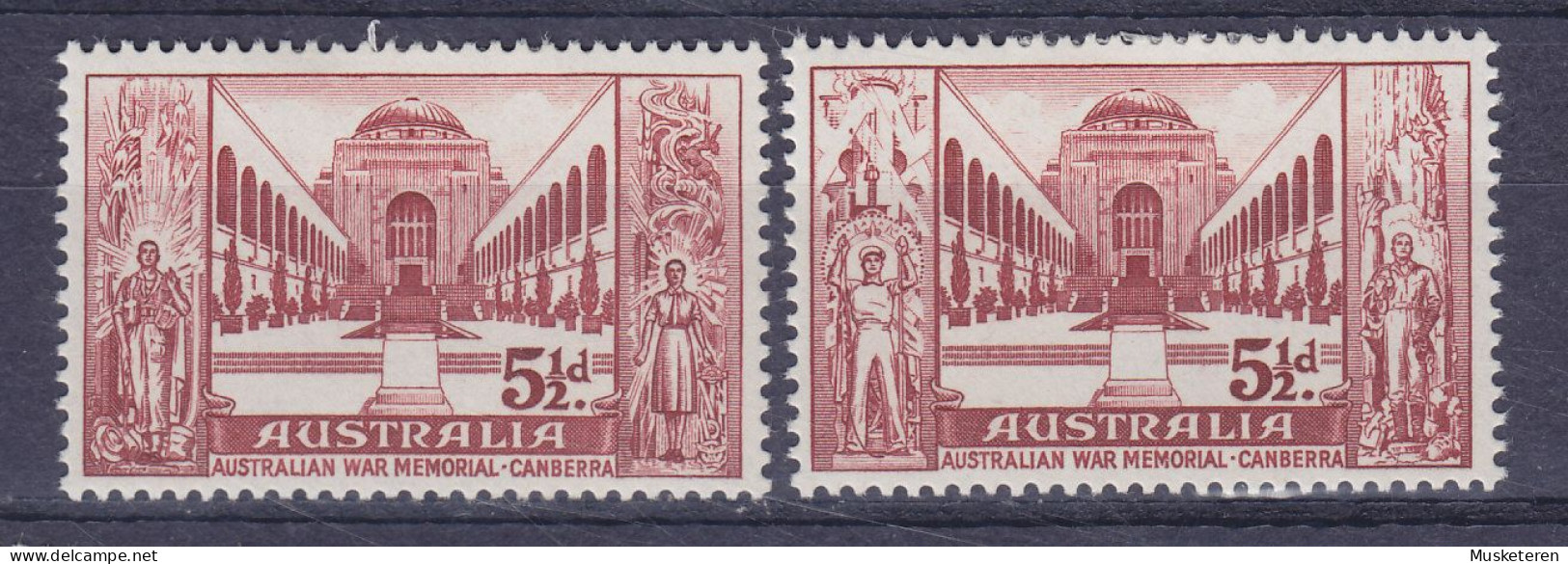 Australia 1958 Mi. 282-83, Kongress Der Ritischen Frontkämpfer, Canberra Complete Set, MH* - Ungebraucht