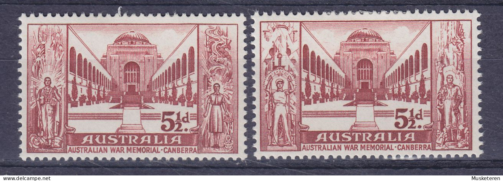 Australia 1958 Mi. 282-83, Kongress Der Ritischen Frontkämpfer, Canberra Complete Set, MH* - Mint Stamps