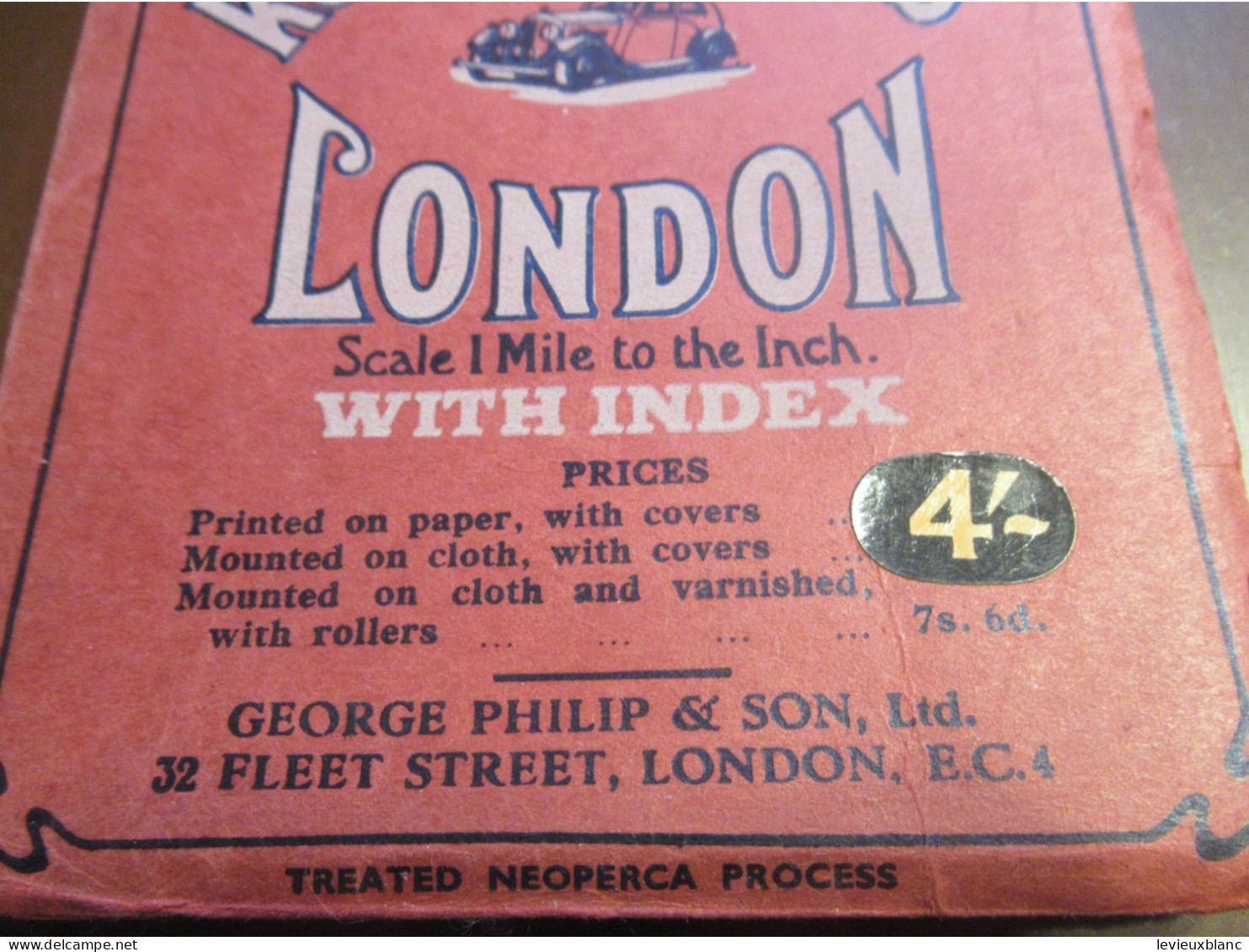 The Royal Automobile Club/ Official Motoring RAC/Map Of Round & Across LONDON/Vers 1950  PGC545 - Roadmaps