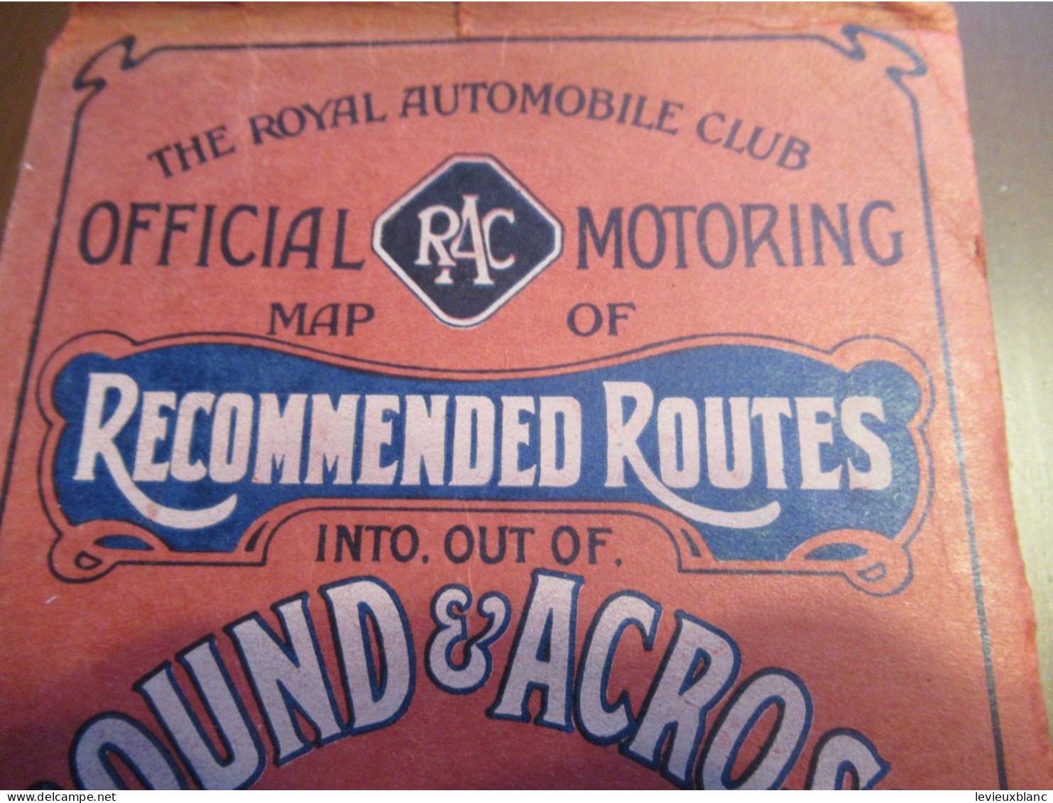 The Royal Automobile Club/ Official Motoring RAC/Map Of Round & Across LONDON/Vers 1950  PGC545 - Roadmaps