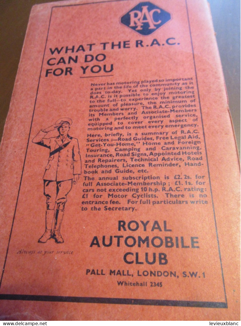 The Royal Automobile Club/ Official Motoring RAC/Map Of Round & Across LONDON/Vers 1950  PGC545 - Cartes Routières