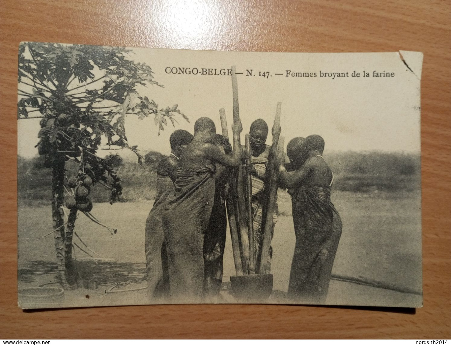 Congo Belge - Katanga -  Femmes Broyant De La Farine - Congo Belge